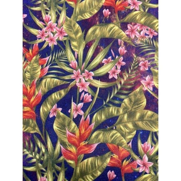 LuLaRoe Randy Raglan Sleeve Black Floral Tropical Shirt‎ Top XXS New - Picture 2 of 7